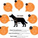 Dog Coat Dogs Jacket Waterproof Reflective Adjustable Dog-Winter Coats for Small Dogs Dachshund Coat-(Orange, Small)