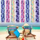 Boao 8 Pack Towel Bands for Beach Chair, Pool & Cruise Essentials, Elastic and Windproof, Towel Chair Clips Lounge Strap Holder, Cruise Ship Accessories (Elegant Style)