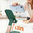 Lamicall Ultra-Thin Cell Phone Holder, Green Office Desk Accessories for iPhone Stand, Gifts for Fathers Day Men Dad Husband from Daughter Son Wife, Workspace Desk Organizer, Green Office Decor