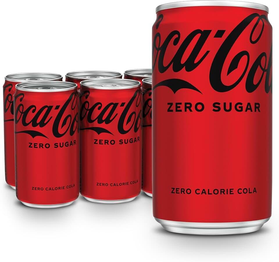 Coke Zero Sugar Mini-Can 7.5 fl oz, 6 Pack, BB May 25, 2026