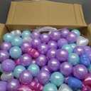 GOGOSO Star Ball Pit Balls for Ball Pit, Crush-Proof BPA Free Colorful Play Plastic Balls for Kids Toddler Christmas Party Decor Giant Friendship Bracelet Banner