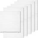 6 Pack Temporary Light Filtering Paper Shades for Windows,Paper Pleated Blinds with Adhesive,No Tools No Drilling Free Cut Size Temporary Room Darkening Shades (White) 90x180cm