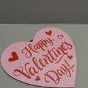 Happy Valentine' s Day Metal Garden Stake Welcome Yard Sign Pink Love Heart Decorative Lawn Sign for Wedding Anniversary Home Outside Lawn Porch Walkway Decor