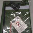 ROLOWAY Fireproof Document Bag (15.5 x 11.5 inch) with 2 Pockets and 5200 Aluminum Foil Layer, Fireproof Bag for Document Safe (Green)