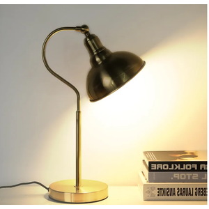 BOHOSCONCES Black Desk Lamp with 59” Plug in Cord On/Off Switch, Adjustable Table Lamp for Bedroom, Coffee, Dorm Lighting Decor (E14 Bulbs not Included)