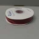 Ribbli Polyester Dark Red Velvet Ribbon,1 Inches Continuous10-Yard Spool,Christmas Ribbon for Gift Wrapping,Floral Bouquets, Home Decor