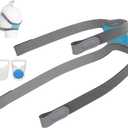 Replacement Headgear for Airfit F30i Mask, Airfit F30i Headgear Strap with ClipPremium Adjustable Snug Fit Elastic Material, Soft and Comfort to Wear (1 Pack)