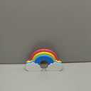 Rainbow Wooden Cake Pop Stand Lollipop Holder for Dessert Table 26 Holes Cake Pop Display Stand Suit 0.16''/4mm Lollipop Sticks for Birthday Parties Weddings Baby Showers Anniversaries