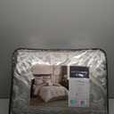 Madison Park Odette Cozy Comforter Set Jacquard Damask Medallion Design - Modern All Season, Down Alternative Bedding, Shams, Decorative Pillows, King(104 in x 92 in), Silver 8 Piece