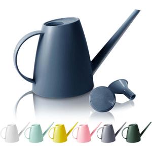60 oz Watering Can for Indoor Plants, Small Plastic Watering Cans with Removable Nozzle, Long Spout Indoor Water Can for House Plants, Garden Flowers (1.8L 1/2 Gal)