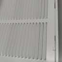 EZ-FLO 12 x 24 Inch (Duct Opening) Return Air Vent Cover for Wall or Ceiling, Solid Steel Return Air Filter Grille, HVAC Vent Cover, White, 61668