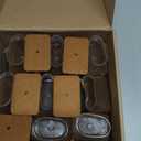 28Pcs Chair Leg Floor Protectors Rectangle for Hardwood Floors Silicone Caps Covers Felt Furniture Pads Clear Chair Sliders, Protect The Floor from Scratches(Fit:L 2"-2.5",W 1"-1.5")