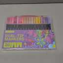 ARTISTRO 36 Brush Marker Pens Coloring Markers for Adults Brush Tip & 0.4mm Fineliner Pens Coloring Markers No Bleeding