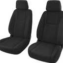 SAPUBK Seat Covers Sets Replace for 2019-2025 Chevy Silverado/GMC Sierra 1500, Premium Neoprene with Composite Soft Foam Lining Breathable Seat Cover Cushion (Black, Front)