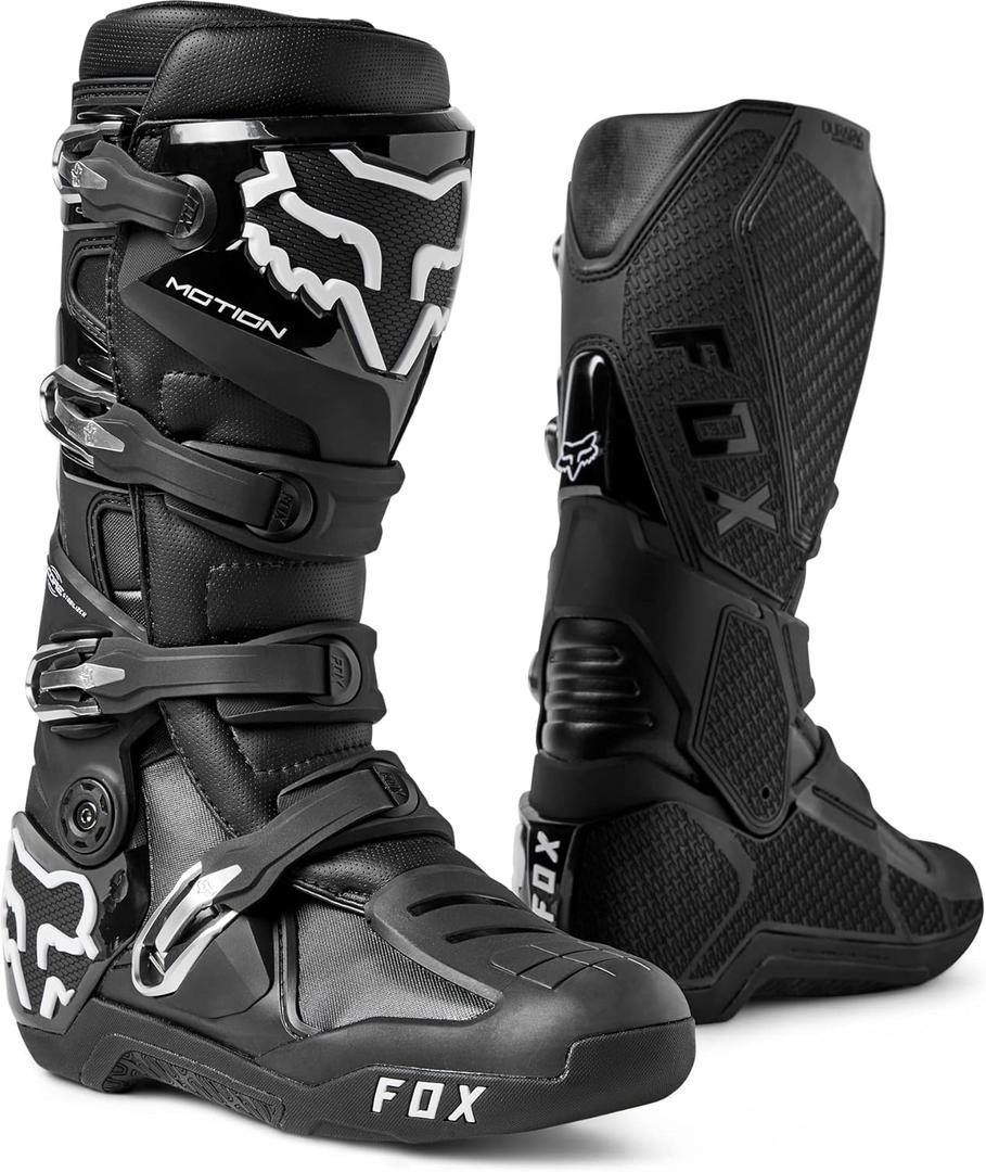 Fox Racing Men's Motion Motocross Dirt Bike Boots (Black, 9M)