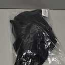 Womens Workout Sets Two Piece Long Sleeve Top Matching High Waist Shorts Sets Fall Winter Gym Work Out Clothes (Medium, Black)