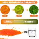 VOISEN 5 LBS Orange Indicating Silica Gel Desiccant Beads,Reusable Desiccant Industry Standard 3-5 mm（Orange to Green）,Desiccant for 3D Printer,Electronic,Clothes,Painting,Jewelry