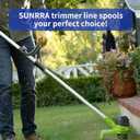 Weed Wacker String for Greenworks 20V 40V Single Line Trimmer, Weed Eater String Replacement, 8 Spool line + 1 Cap