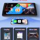 4Core 2+64G Hikity for Hyundai Sonata 2010-2015 Android Car Stereo, 9 Inch Touchscreen Radio with Wireless Carplay, Android Auto, WiFi, GPS Navigation, Bluetooth, DSP, FM RDS, EQ + Backup Camrea