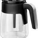 12 Cup Coffee Pot Replacement for Ninja Coffee Maker CFP101 CFP201 CFP301 CFN601 CFP250A CFP300 CFP307, Glass Carafe Replacement with Brew-Through Lid, Ninja Coffee Pot Replacement with Sturdy Handle