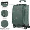 Travelpro VersaPack+ Lightweight Softside Expandable Carry on Luggage, 8 Spinner, TSA Lock, Carry On 21-Inch, Desert Sage Green