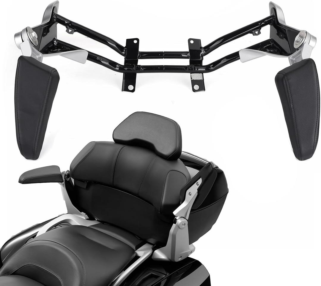 Motorcycle Passenger Armrests, Adjustable Rear Armrests for BMW K1600GTL 2010-2018 Replacement Accessories Parts Black