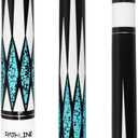 Pool Cue Stick - 58 inch Canadian Maple Billiard Pool Stick (Multicolour, 18oz, 19oz, 20oz, 21oz) (Blue)