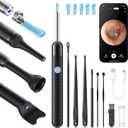 Loyker X6 Ear Wax Removal Tool Camera, Ear Cleaner with Camera, FSA - HSA Store Eligible, 1080P Ear Camera with 6LED Light for Ear/Nose/Throat/Tonsil Stone Examination, Black