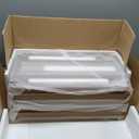 Eclatara Night Stand Set of 2, Farmhouse End Table with 2 Tier Boho Rattan Shelves, Side Tables Living Room with Round Edge Design, Ultra-Thick Legs Bedside Nightstand for Bedroom, Caramel Oak, 13.78"D x 23.62"W x 23.11"H