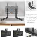 Mounting Dream Soundbar Mount Bracket for Mounting Above or Under TV Fits Most of Sound Bars Up to 15 Lbs, with Detachable Long Extension Plates MD5420
