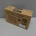 Small Glass Containers 6 Pack, 6 oz Reusable, Airtight, Leakproof Mini Food Storage Containers with Lids