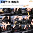 Aunginsy Car 4WD Mode Switch Push Button Trim Cover Compatible with Toyota Tundra 2022-2025 Car Center Console 4WD Four-Wheel Drive Gear Shift Panel Frame Differential Shift Protector ABS Accessories