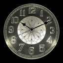 eYotto Night Light Wall Clock for Bedroom, Illuminated Wall Clocks Battery Operated Glow in The Dark Lighted Clock for Home, Living Room, Kitchen, Office, Easy to Read Large Display, 12Inch (Black and White)