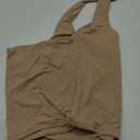 SUUKSESS Women Halter Tank Tops Double Lined Backless Y2K Trendy Going Out Tops (Small, Nude)