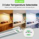 ALUSSO LED Shop Lights 4FT with Reflector, 5000LM Super Bright, Adjustable 3000K-5000K Color Temperature, 120V, Warm to Cool Daylight Linkable Shop Lights for Workshop/Basement, 4 Pack