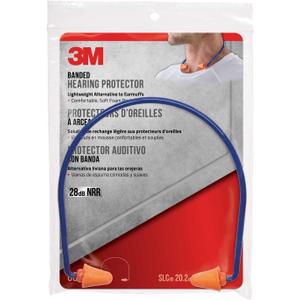 3M Banded Hearing Protector, Noise Reduction Rating (NRR) 28 dB, Lightweight Alternative To Earmuffs, Easy To Insert & Remove, Soft & Flexible Foam Ear Plugs, Convenient Earplugs (90537H1-DC)