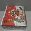 Christmas Gingerbread House Building, Christmas Village House Building Set, Contain Christmas Tree and Train, Xmas Brick Toy Gifts for Adults Teens and Kids 1288PCS (Brown)