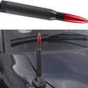 Vehicle Stubby Antenna Mast Bullet Car Truck Antenna Replacement for Ford F Series F150 Raptor F250 F350 F450 Super Duty Ranger Dodge RAM 1500 2500 3500 Heavy Duty Classic Pickup Truck (Red)