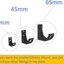 Wall Mount for RC Plane, Wall Hanger for Car or Plane Wheels Diameter Within 45mm or 65mm You can Choose. (SKU00576-RC45*2)