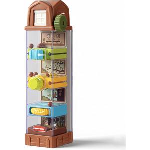 Montessori Toys for 2 3 4 5 6 7 Year Old, Ball Drop Toys for Toddlers 3-5, Activity Cube Educational Learning Toy 5 Fine Motor Activities, Busy Board Sensory Travel Birthday Easter Gift