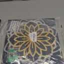 Zzbakress 3 Pcs Colorful Metal Flowers Wall Art Farmhouse Floral Bathroom Decoration Flowers Metal Hanging Decor Farmhouse Wall Art for Living Room Bathroom Bedroom (Style C)