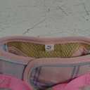 GAMUDA Small Dog Harness Collar and Leash Set, Step in No Chock No Pull Soft Mesh Adjustable Dog Vest Harnesses Plaid Reflective for Dogs Puppy Cats Kitten Rabbit (Pink, S)