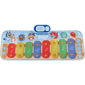 Bluey Toy Piano Play Mat with Music and Sound Effects, Toddler Toy for Ages 3 and Up, Large Play Mat