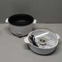 Hot Pot Electric with Steamer, 3L Ramen Cooker, Portable Cooker, Non-Stick Frying Pan, Saut Pan (Hot Pot + Steamer) (Hot Pot + Steamer)