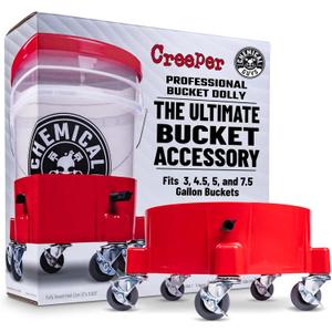 Chemical Guys ACC1001R Creeper Rolling Bucket Dolly for Car Washing, Detailing, Garage & More (Red)