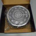 Designer Spice Container Masala Dabba, 7 Spice Jars, Holds 7 Spices, Spice Container Box, Polished Stainless Steel with 7 Serving Spoons, Indian Masala Dabba with Lid, 8 Inch