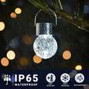 Solpex 12 Pack Hanging Solar Lights Outdoor,Solar Outdoor Lights Decorative, Solar Powered Waterproof Lights, Hanging Globe Light for Garden, Yard, Patio, Lawn, Flower Bed(Cold White)