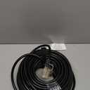 12 Gauge 100 FT Heavy Duty Outdoor Extension Cord Waterproof with Lighted End,Black 12 Gauge Extension Cord Flexible and Cold Resistant 3 Prong Grounded Plug,15Amp 1875W SJTW ETL Listed