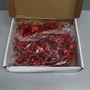 Zhuqing 22Pcs Christmas Poinsettia Artificial Flowers and Glitter Berries Stems Kit, 16Pcs Christmas Tree Flowers Ornaments and 6 Pack Christmas Tree Picks for Wedding Holiday Decorations (Red)