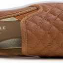 FEVERSOLE Women's Casual Slip On Sneaker Comfort Quilted Loafer Flats, US 8